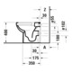 Duravit WC sur pied, cuvette profonde No. 1 Compact 37x48 cm, 4,5 l, évac. horizont., sans bride, blanc-2