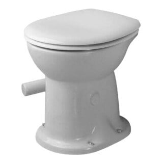 Duravit WC sur pied Duraplus 36x46 cm, avec couvercle à fermeture, blanc