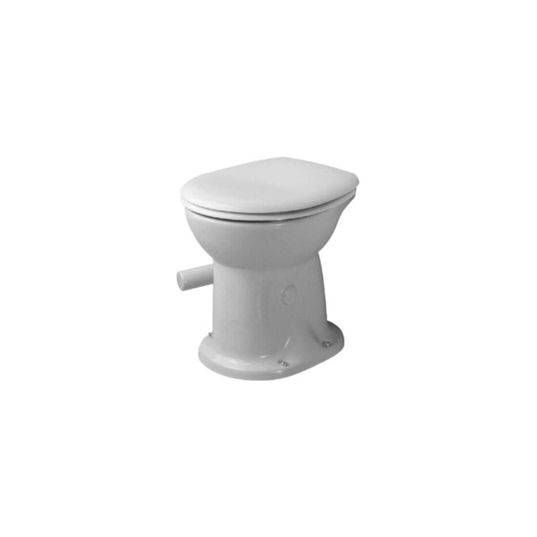 Duravit WC sur pied Duraplus 36x46 cm, avec couvercle à fermeture, blanc