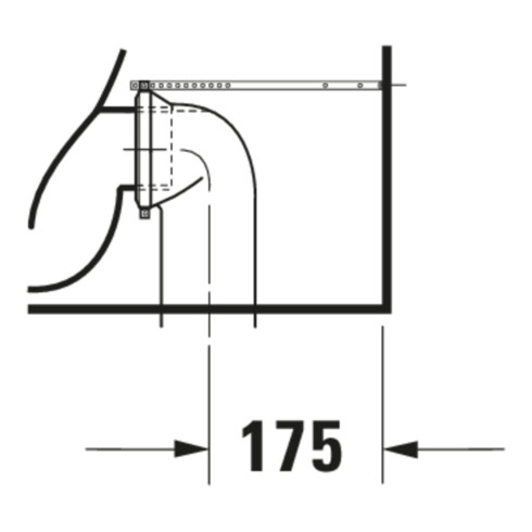 Duravit WC sur pied DuraStyle, chasse profonde 37x70,5 cm, 4,5 l, entrée variable, blanc