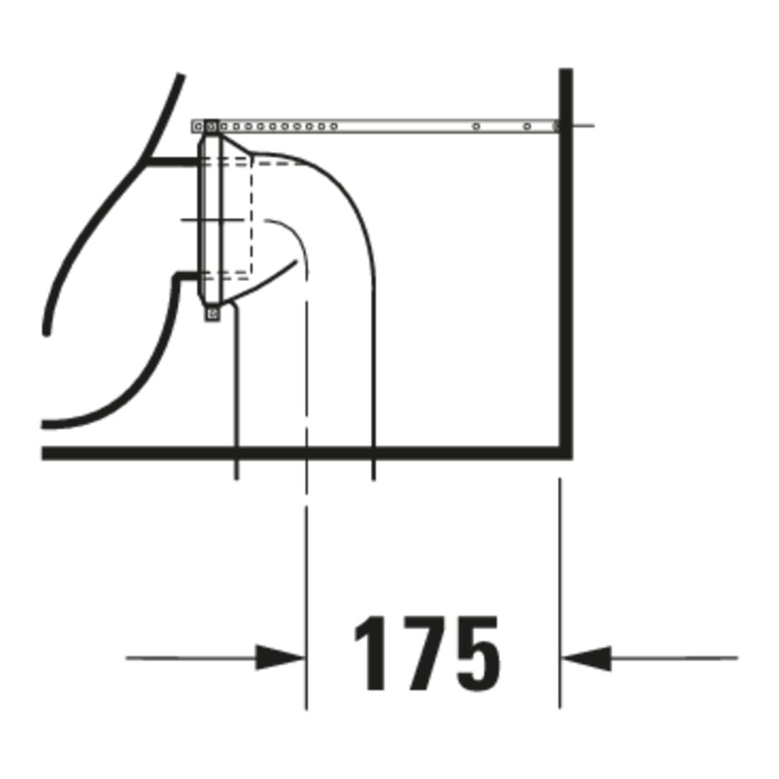 Duravit WC sur pied DuraStyle, chasse profonde 37x70,5 cm, 4,5 l, entrée variable, blanc
