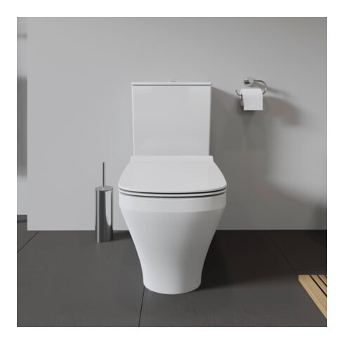 Duravit WC sur pied DuraStyle, chasse profonde 37x70,5 cm, 4,5 l, entrée variable, blanc