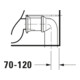 Duravit WC sur pied DuraStyle, chasse profonde 37x70,5 cm, 4,5 l, entrée variable, blanc
