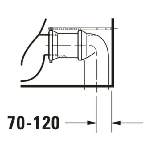Duravit WC sur pied DuraStyle, chasse profonde 37x70,5 cm, 4,5 l, entrée variable, blanc