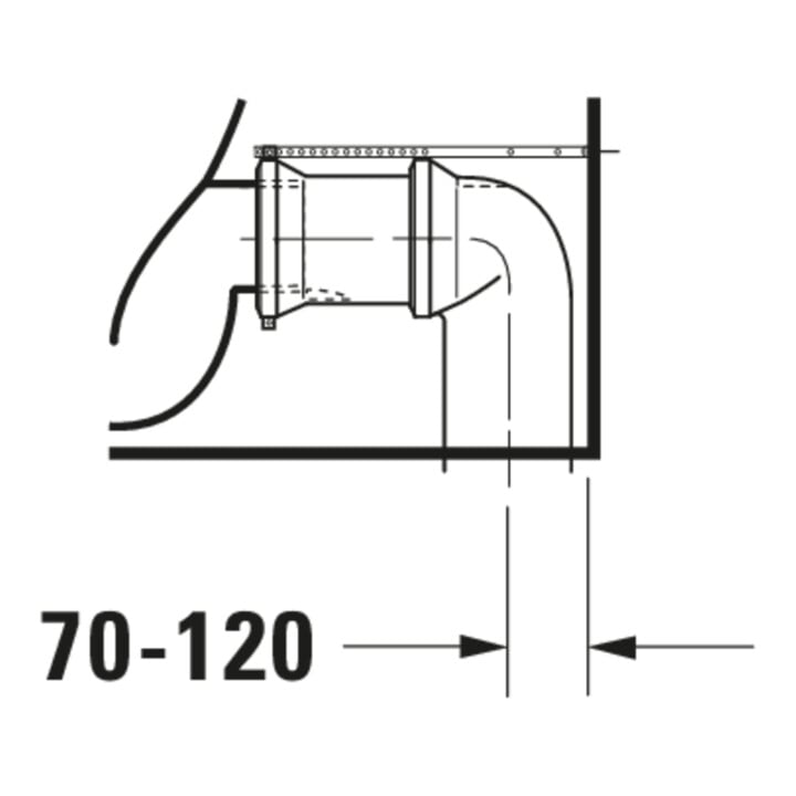 Duravit WC sur pied DuraStyle, chasse profonde 37x70,5 cm, 4,5 l, entrée variable, blanc