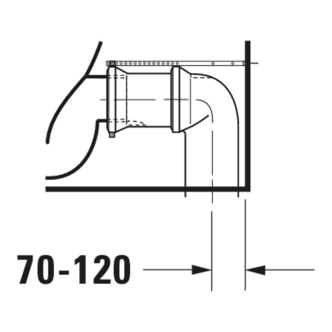 Duravit WC sur pied DuraStyle, chasse profonde 37x70,5 cm, 4,5 l, entrée variable, blanc