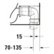 Duravit WC sur pied DuraStyle, chasse profonde 37x70,5 cm, 4,5 l, entrée variable, blanc-4