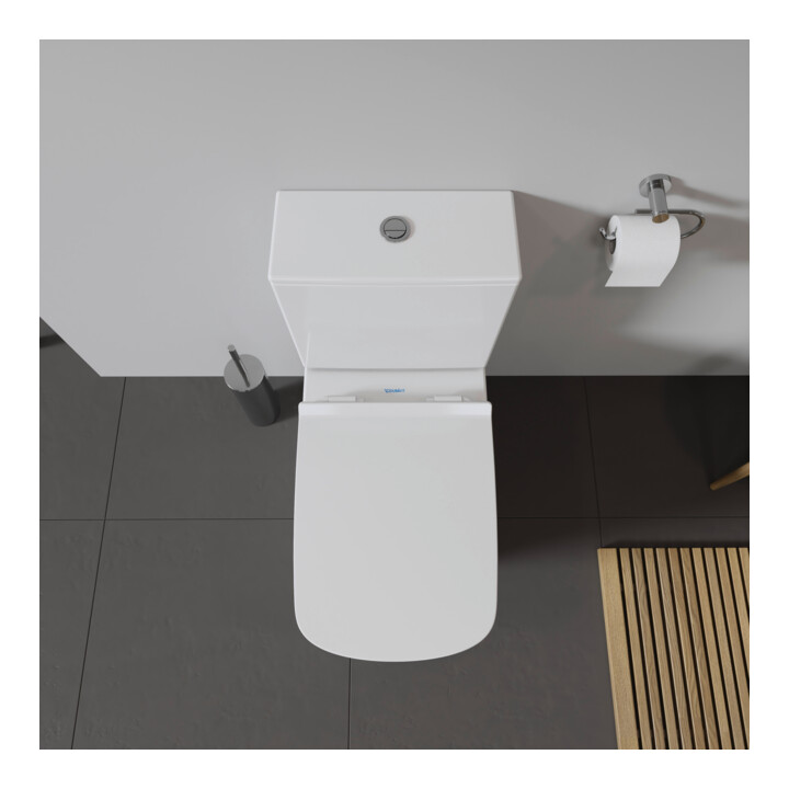 Duravit WC sur pied DuraStyle, chasse profonde 37x70,5 cm, 4,5 l, entrée variable, blanc