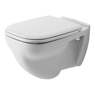 Duravit WC suspendu à chasse plate D-Code 35,5x54 cm, 6 l, blanc