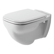 Duravit WC suspendu à chasse plate D-Code 35,5x54 cm, 6 l, blanc