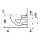 Duravit WC suspendu à chasse plate D-Code 35,5x54 cm, 6 l, blanc-5