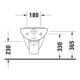 Duravit WC suspendu à chasse plate D-Code 35,5x54 cm, 6 l, blanc