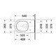 Duravit WC suspendu Balcoon 37x54 cm, blanc brillant