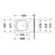 Duravit WC suspendu Balcoon 37x54 cm, blanc mat soyeux