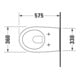 Duravit WC suspendu, chasse profonde Architec 36,5x57,5 cm, 4,5 l, blanc-4