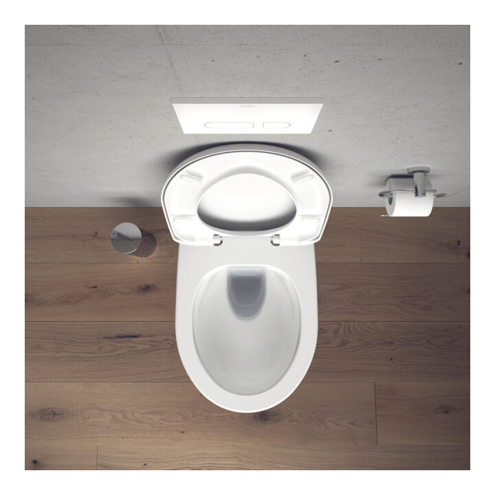 Duravit WC suspendu, chasse profonde Architec 36,5x57,5 cm, 4,5 l, sans bride, blanc