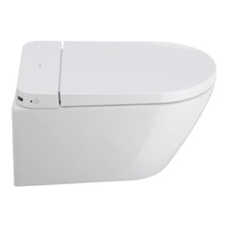 Duravit WC suspendu compact D-Neo, chasse profonde, 220-240 V, 50 Hz, sans rebord, HygieneGlaze