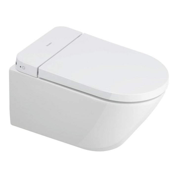 Duravit WC suspendu compact D-Neo, chasse profonde, 220-240 V, 50 Hz, sans rebord, HygieneGlaze
