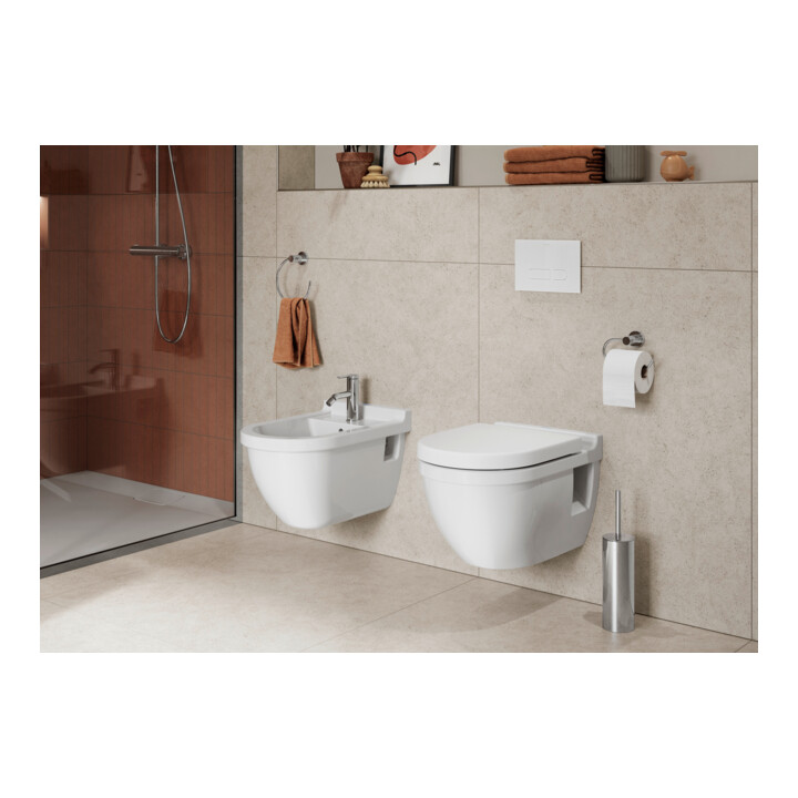 Duravit WC suspendu, cuvette à chasse basse Starck 3 37x54 cm, 4,5 l, sans rebord, blanc