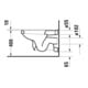 Duravit WC suspendu, cuvette à chasse profonde 1930 35,5x58,5 cm, 6,0 l, blanc