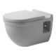 Duravit WC suspendu, cuvette à chasse profonde Comfort Starck 3 36,5x54,5 cm, 6 l, hauteur d'assise +5 cm, blanc-1