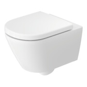Duravit WC suspendu, cuvette à chasse profonde D-Code 37x54 cm, 4,5 l, sans bride, blanc, avec ferrure de montage