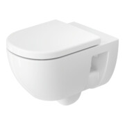 Duravit WC suspendu, cuvette à chasse profonde D-Code 37x57 cm, 4,5 l, sans bride, blanc, sans charnière prémontée
