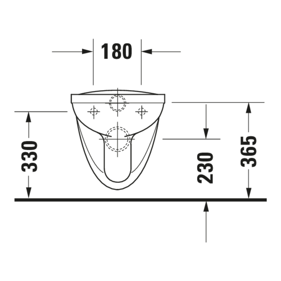Duravit WC suspendu, cuvette à chasse profonde D-Code Basic 35,5x56 cm, 6 l, blanc