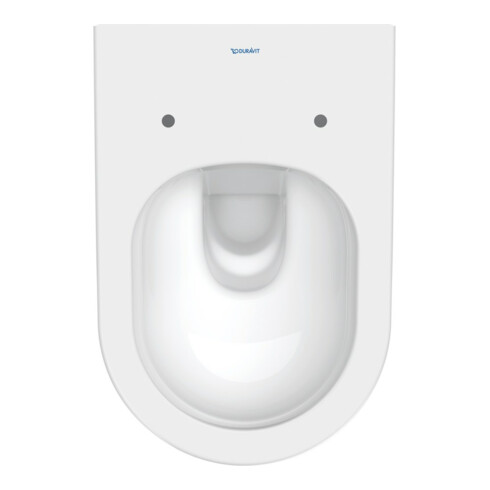 Duravit WC suspendu, cuvette à chasse profonde D-Neo avec abattant, Rimless, blanc