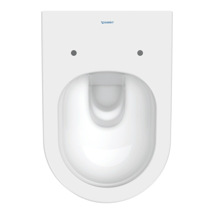 Duravit WC suspendu, cuvette à chasse profonde D-Neo avec abattant, Rimless, blanc