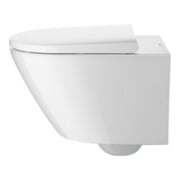 Duravit WC suspendu, cuvette à chasse profonde D-Neo avec abattant, Rimless, blanc-4