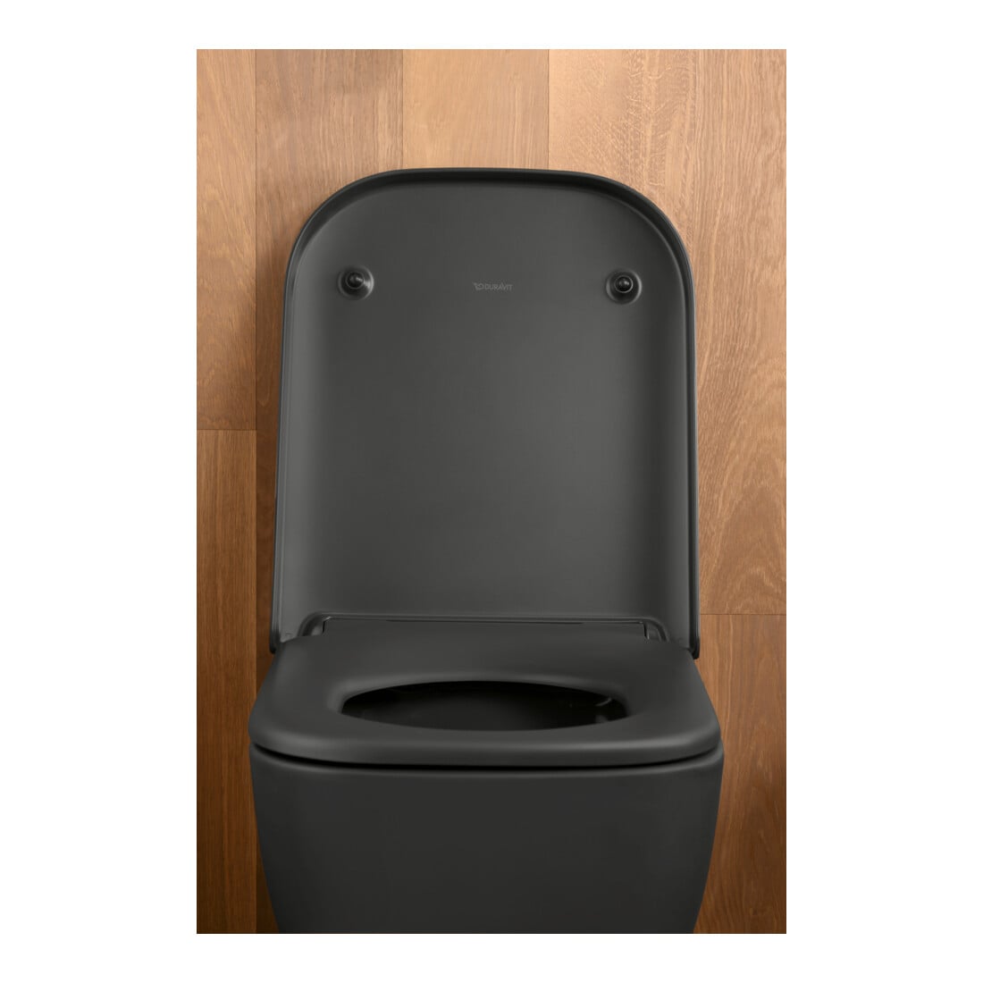 Duravit WC suspendu, cuvette à chasse profonde Happy D.2 36,5x54 cm, 4,5 l, sans bride, anthracite HygGlaze