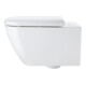 Duravit WC suspendu, cuvette à chasse profonde Happy D.2 36,5x54cm, 4,5 l, sans rebord, blanc-1