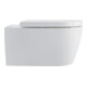 Duravit WC suspendu, cuvette à chasse profonde Me by Starck 37x57cm, 4,5 l, sans bride, blanc WonderGliss-1