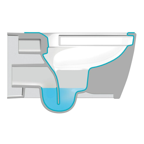 Duravit WC suspendu, cuvette à chasse profonde Me by Starck 37x57cm, 4,5 l, sans bride, blanc WonderGliss