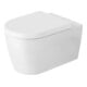 Duravit WC suspendu, cuvette à chasse profonde Me by Starck 37x57cm, 4,5 l, sans rebord, blanc mat HygGlaze-1