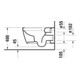 Duravit WC suspendu, cuvette à chasse profonde Me by Starck 37x57cm, 4,5 l, sans rebord, blanc mat HygGlaze-5