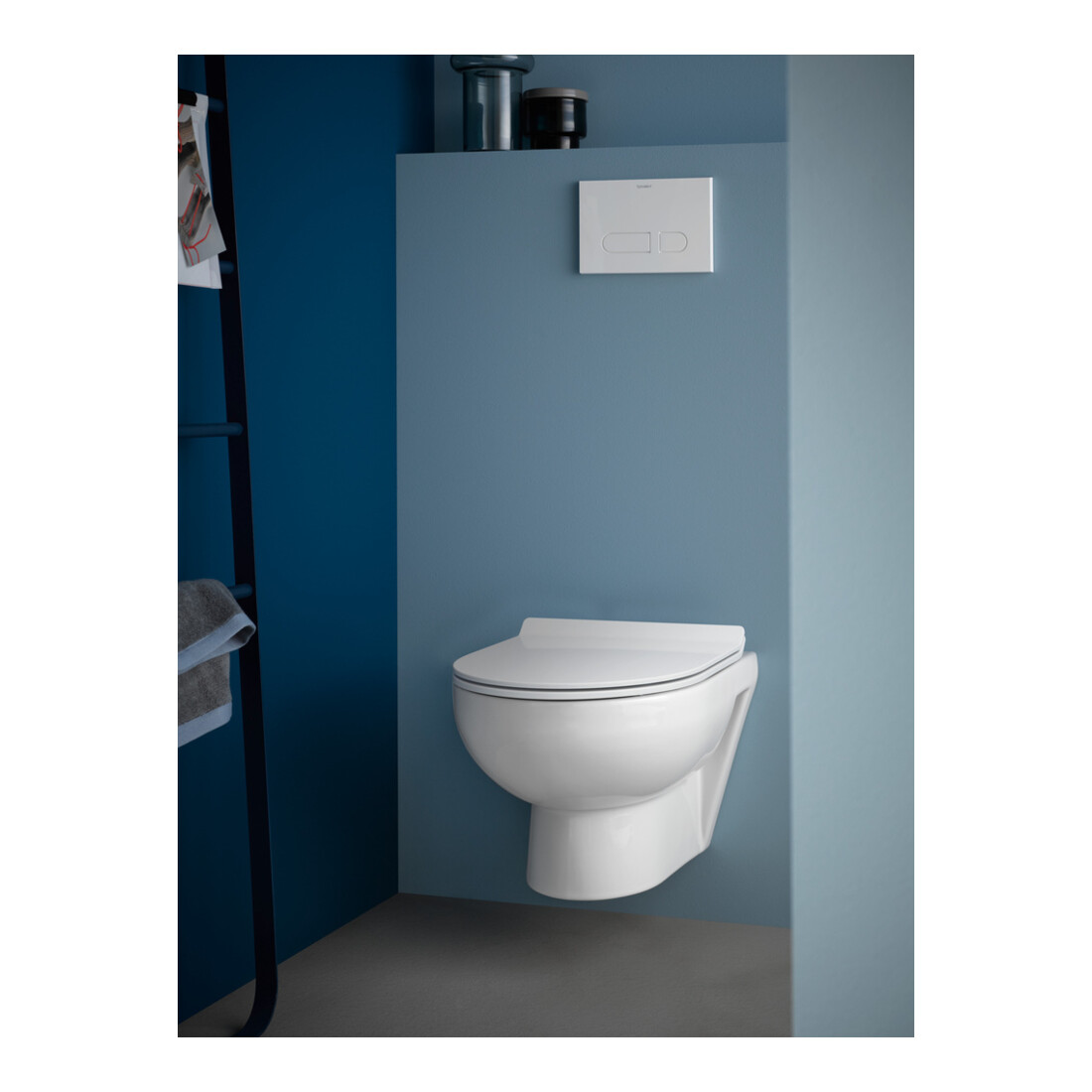 Duravit WC suspendu, cuvette à chasse profonde No. 1 36,5x54 cm, Rimless, blanc