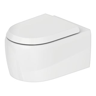 Duravit WC suspendu, cuvette à chasse profonde Qatego 38,5x57 cm, 4 l, blanc brillant
