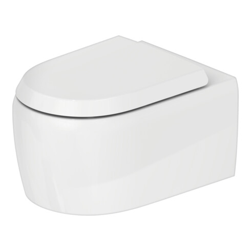 Duravit WC suspendu, cuvette à chasse profonde Qatego 38,5x57 cm, 4 l, blanc brillant