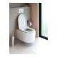 Duravit WC suspendu, cuvette à chasse profonde Qatego 38,5x57 cm, 4 l, blanc brillant