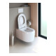 Duravit WC suspendu, cuvette à chasse profonde Qatego 38,5x57 cm, 4 l, blanc brillant