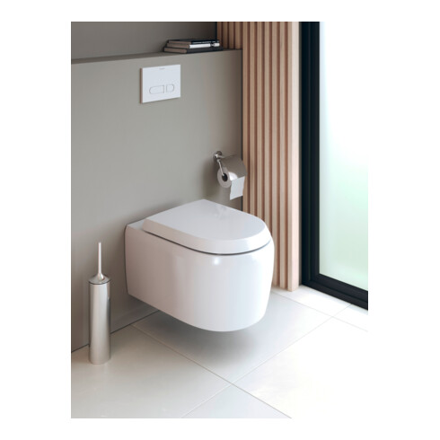 Duravit WC suspendu, cuvette à chasse profonde Qatego 38,5x57 cm, 4 l, blanc brillant