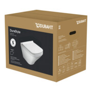 Duravit WC suspendu, cuvette à chasse profonde Set DuraStyle avec abattant, blanc