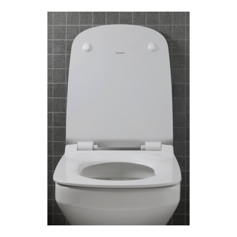Duravit WC suspendu, cuvette à chasse profonde Set DuraStyle avec abattant, blanc