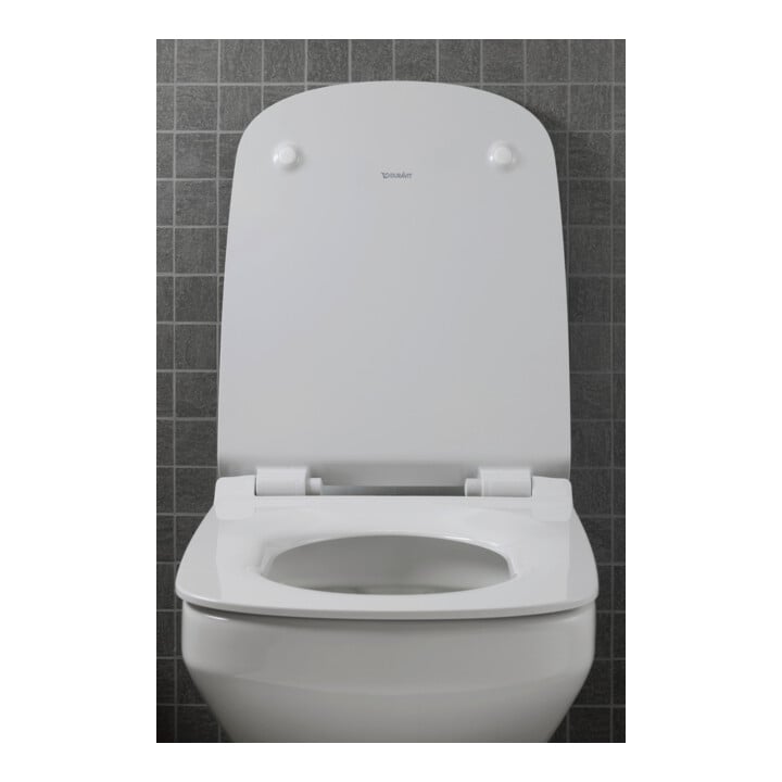 Duravit WC suspendu, cuvette à chasse profonde Set DuraStyle avec abattant, blanc