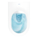 Duravit WC suspendu, cuvette à chasse profonde Set HygFlush Me by Starck avec abattant, blanc mat soyeux Hygieneglaze