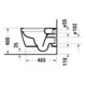 Duravit WC suspendu, cuvette à chasse profonde Set HygFlush Me by Starck avec abattant, blanc mat soyeux Hygieneglaze