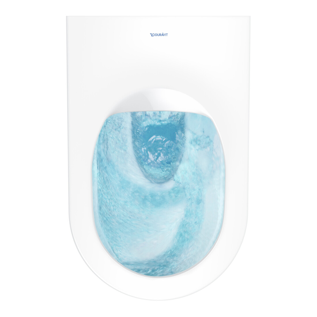 Duravit WC suspendu, cuvette à chasse profonde Set HygFlush Me by Starck avec abattant, blanc mat soyeux Hygieneglaze