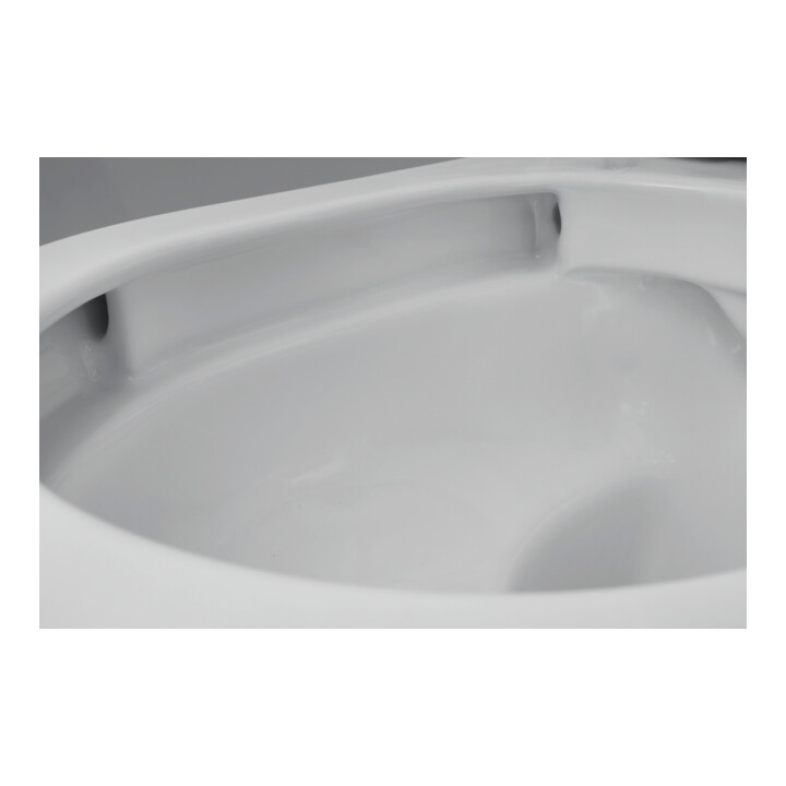Duravit WC suspendu, cuvette à chasse profonde Set HygFlush Me by Starck avec abattant, blanc mat soyeux Hygieneglaze